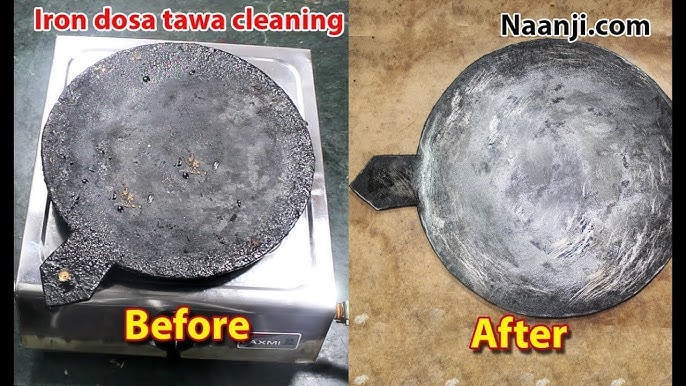 Smart hack to clean Iron tawa with 3 kitchen ingredients - Times of India