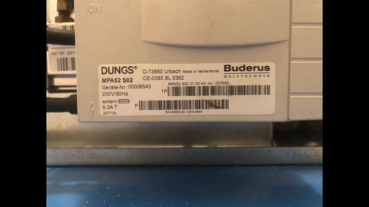 Feuerungsautomat Buderus Dungs MPA52 S02 MPA 52 - Brennersteuerung 237852  Reparatur - Tausch Service - YouTube