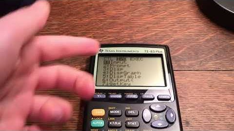 Simple I/O Ti Basic (Part Two of Two)