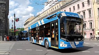Санкт-Петербург. Троллейбусы на Невском проспекте 1. 26 июня 2023