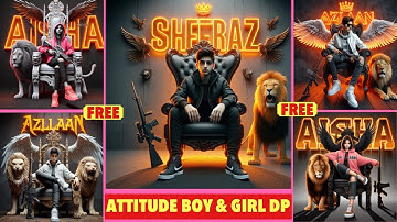 Create Trending 3D Attitude Boy & Girl Name image | Viral Photo Editing Tutorial | Bing image Creat