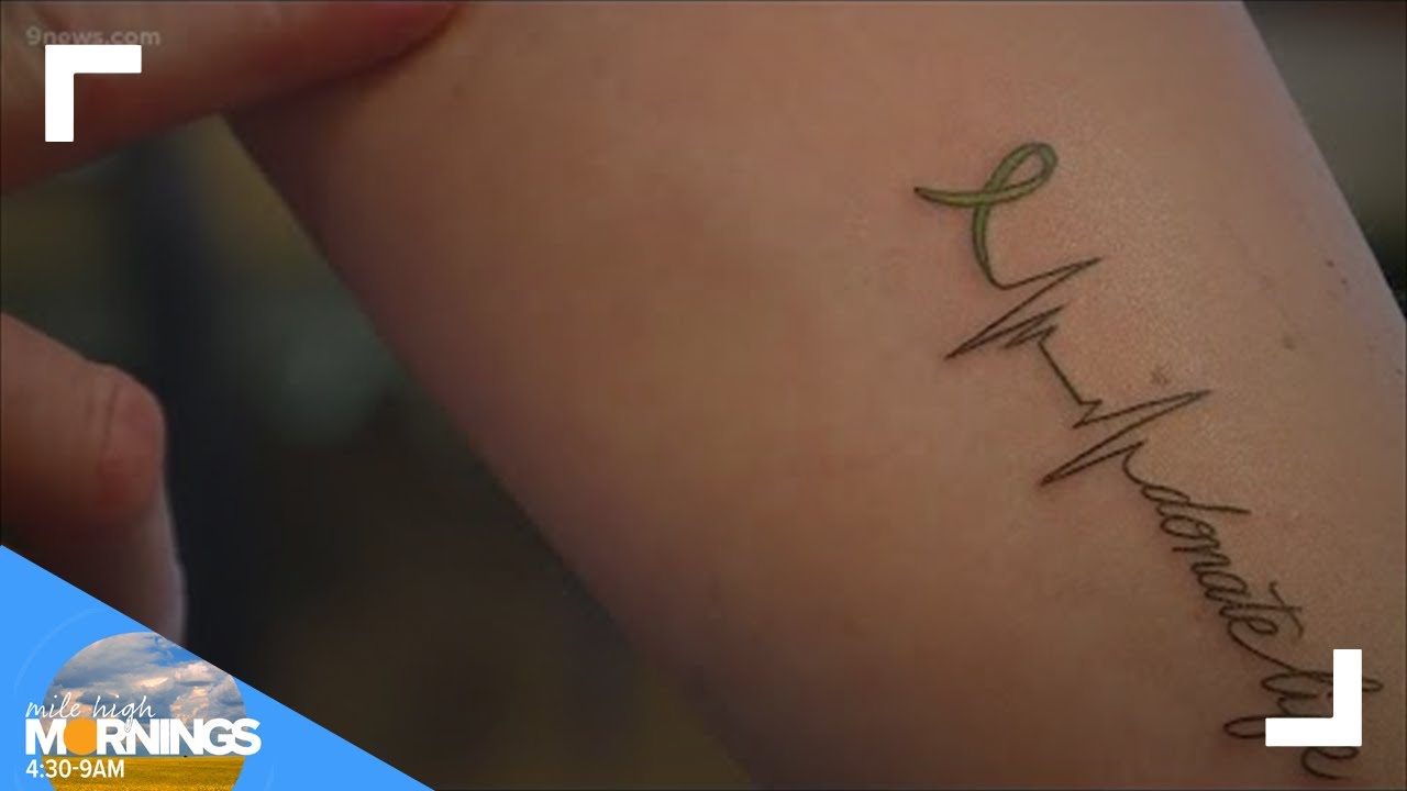 'Donate life' Tattoo highlights woman's organ donations through