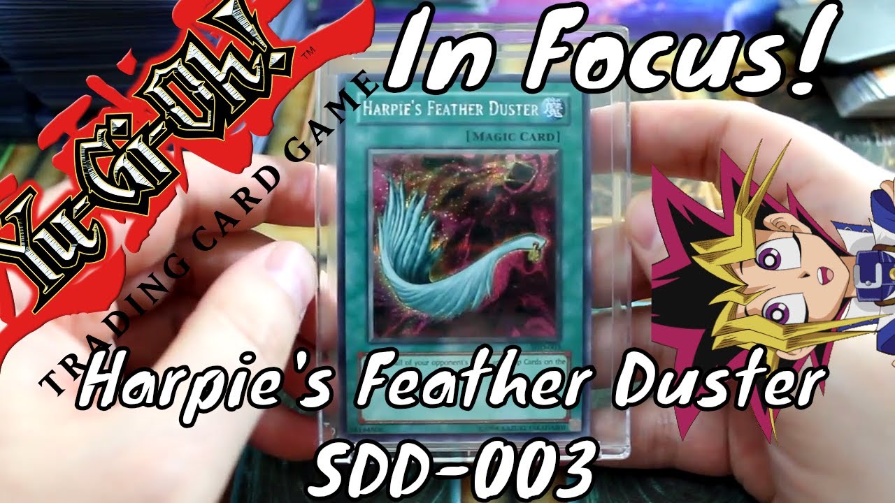 In Focus Yugioh Harpie's Feather Duster SDD003 YouTube