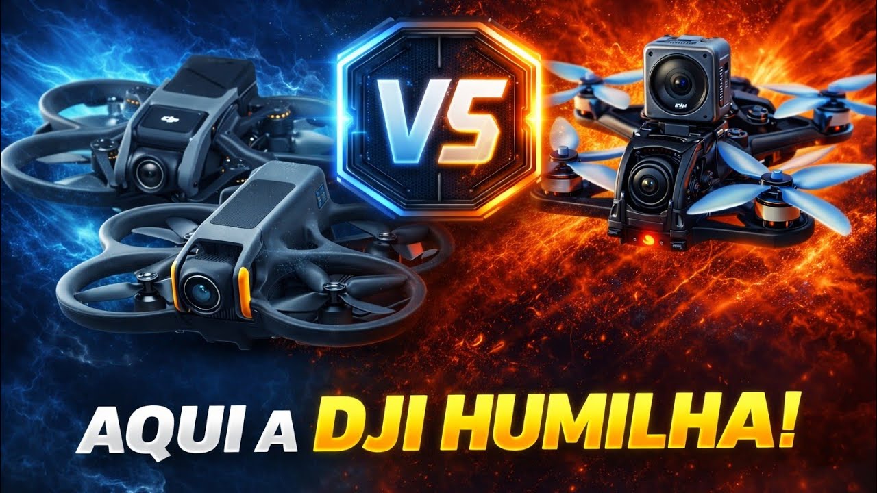 AQUI A DJI HUMILHA O DRONE RAIZ #fpvbrasil #drone 