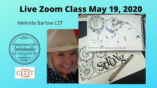 Zoom Live Class May 19, 2020 Tangle Art Lesson