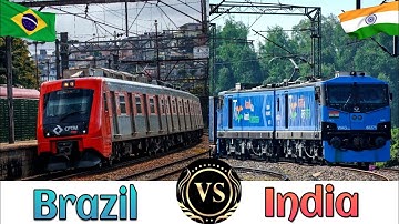 INDIAN RAILWAYS Vs BRAZILIAN RAILWAYS Comparison in 2023 || India Vs Brazil