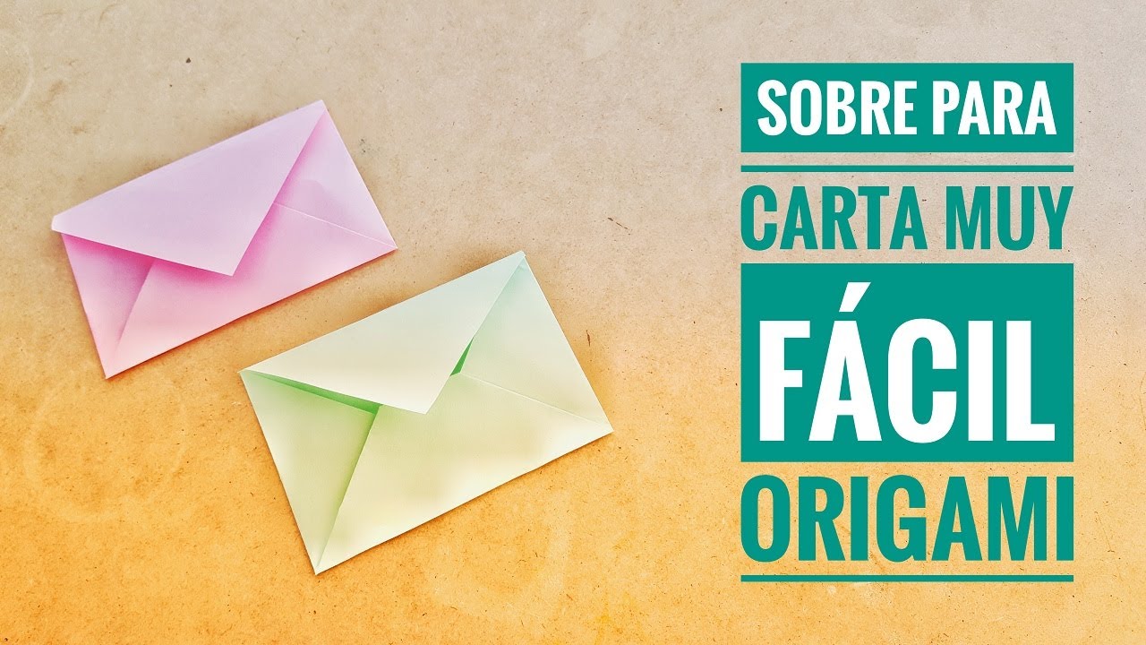 Sobres Para Una Carta Cómo hacer un ✉ | SOBRE | ✉ para CARTA FÁCIL y RÁPIDO✓ | Origami PASO a  PASO - YouTube