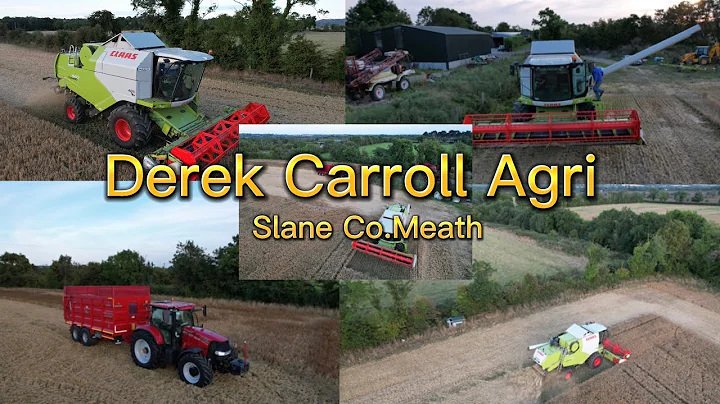 Derek Carroll Agri cutting winter barley and sprea...