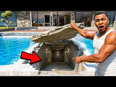 Franklin Found The Ultimate Secret Garage Door In His House! | SHINCHAN GTA 5