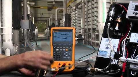 Testing a pressure transmitter with the Fluke-754 DPC