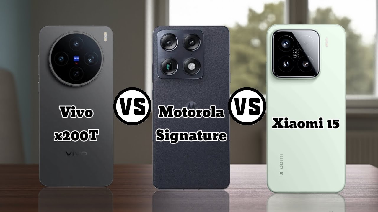 Vivo x200T vs Motorola Signature vs  xiaomi 15 