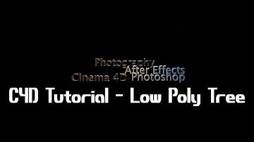 Cinema 4D Tutorial - Low Polygon Tree