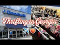 THRIFT WITH ME in Georgia! 🍑  I went to 5 Thrift Stores! TRY-ON HAUL