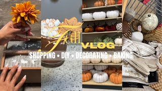 Fall Vlog🍂🤎| New Cushion covers, fall Decor, DIY fall centerpiece, fall baking