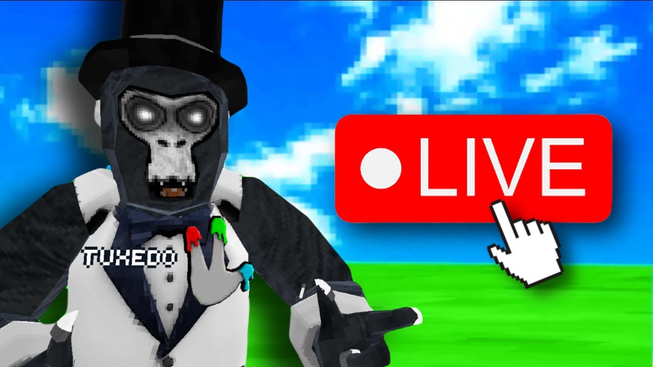 PLAYING ONLY UP IN GORILLA TAG LIVE🔴