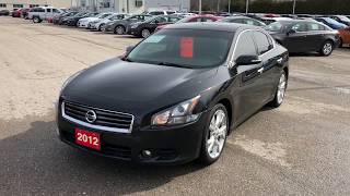 2012 Nissan Maxima 3.5 SV Ebony Roy Nichols Motors Courtice ON
