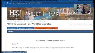 APA updated LibGuide