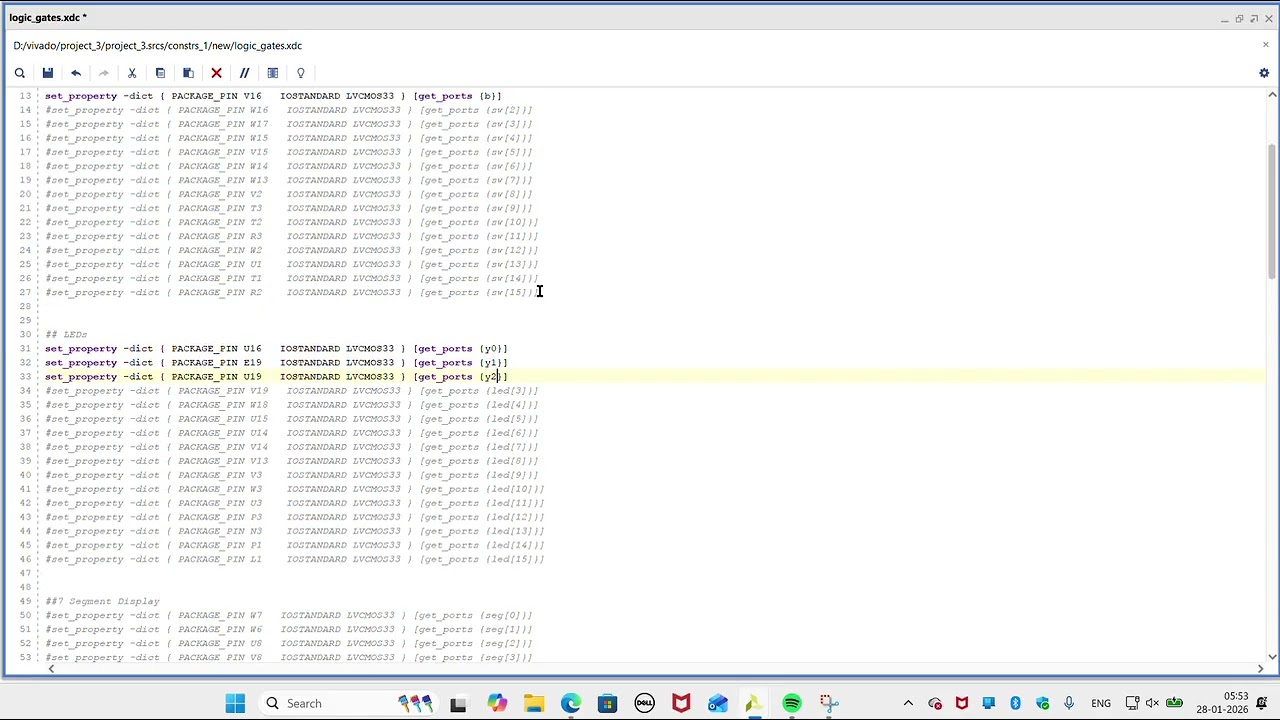 Use constraints for basys 3