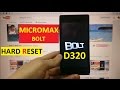 Сброс графического ключа Micromax Bolt D320 Factory Hard reset