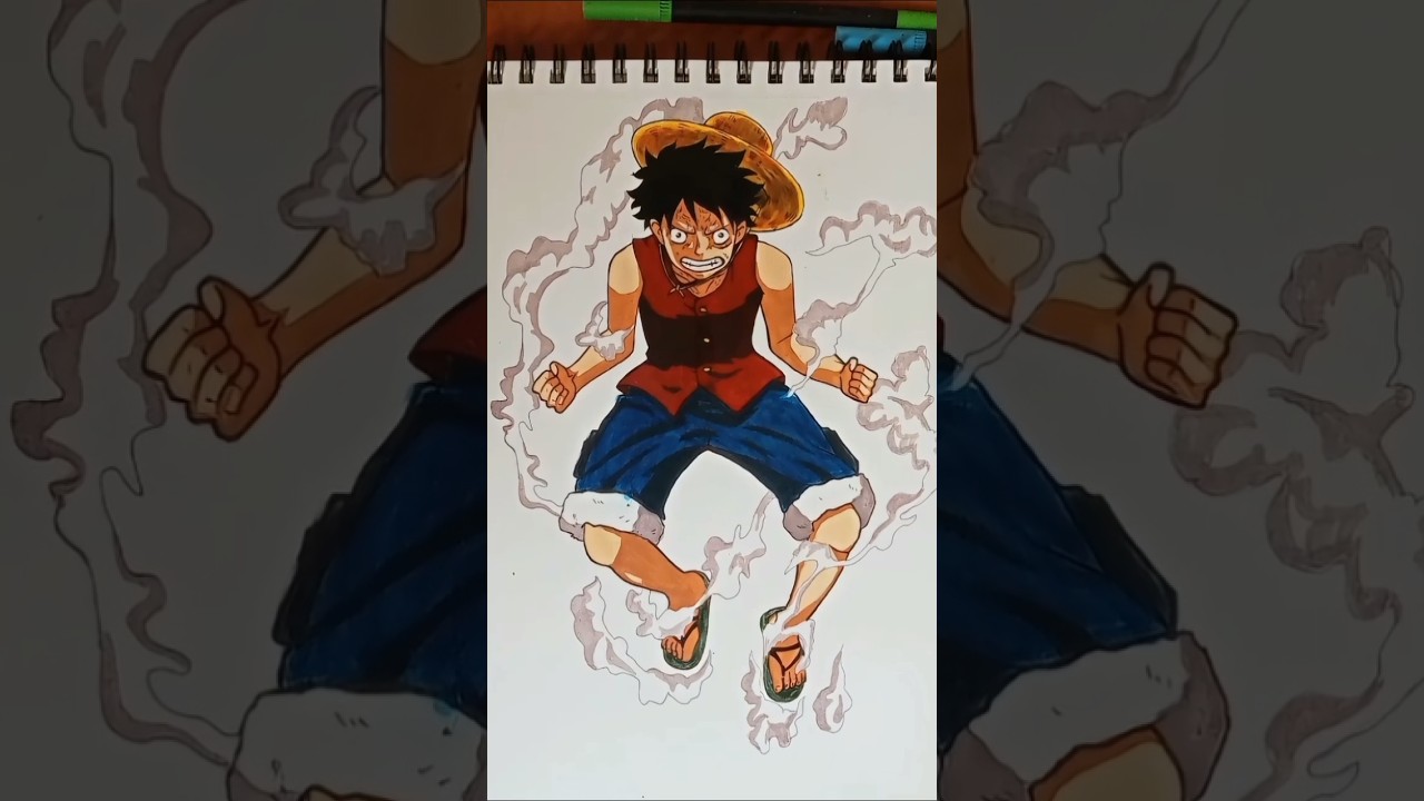 🏴‍☠️Drawing Luffy From One Piece 