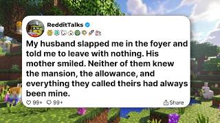 My husband slapped me in the foyer and told me to leave with nothing. His mother smiled.