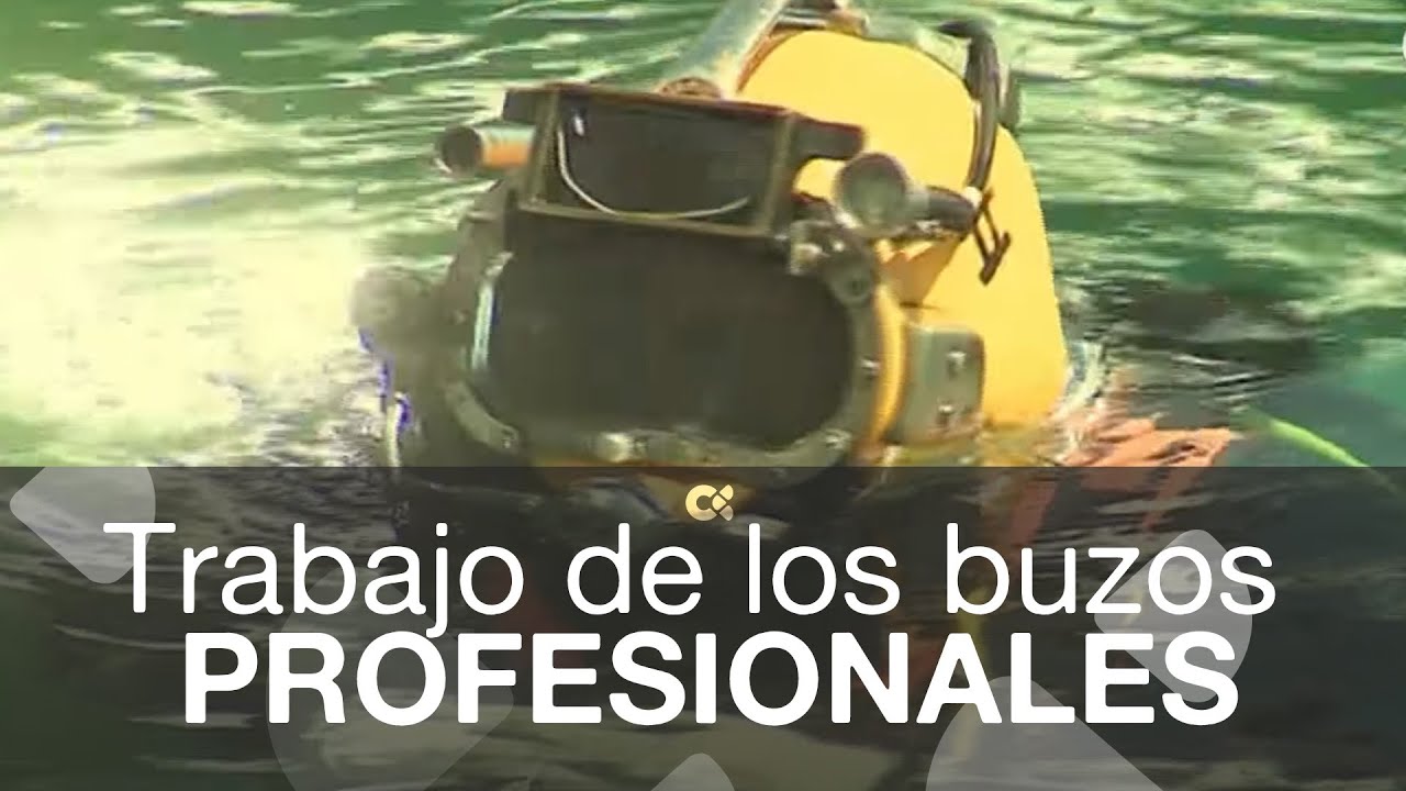 El trabajo de los buzos profesionales