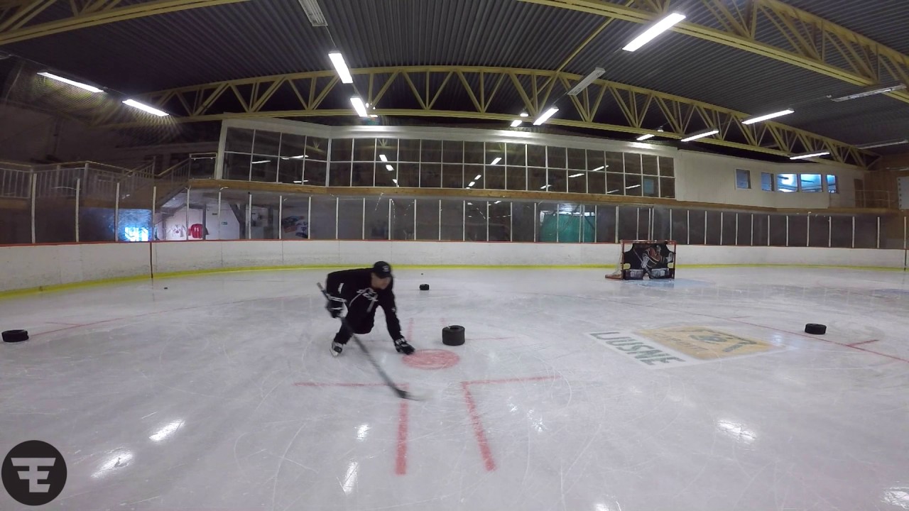 Hockey edge training drill Inside Edge Iron Cross F.E. HOCKEY YouTube
