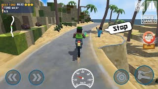 Blocky Moto Bike SIM: Summer Breeze - Andriod Gamplay FHD screenshot 4