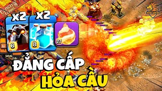 Mẹo NAVI STARS Đánh Lalo Nhân Bản + Hỏa Cầu TH16 Attack Clash of clans | Akari Gaming