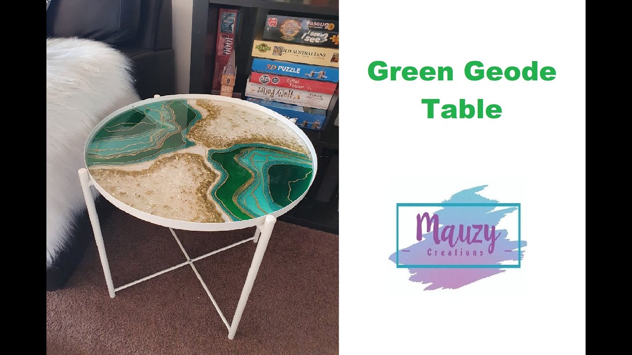 [180] Green Geode Coffee Table