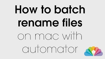 How to batch rename files on mac automator
