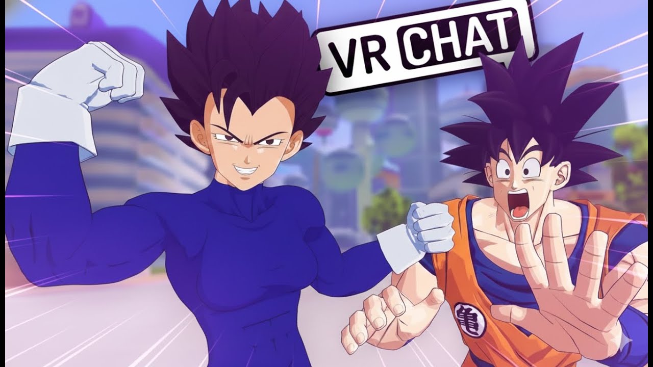 Vegeta Turns Girl... Goku's Brain Blue-Screens (VRChat)
