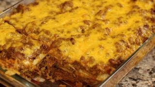 Burrito Pie - Delicious Mexican Casserole by Rockin Robin Cooks