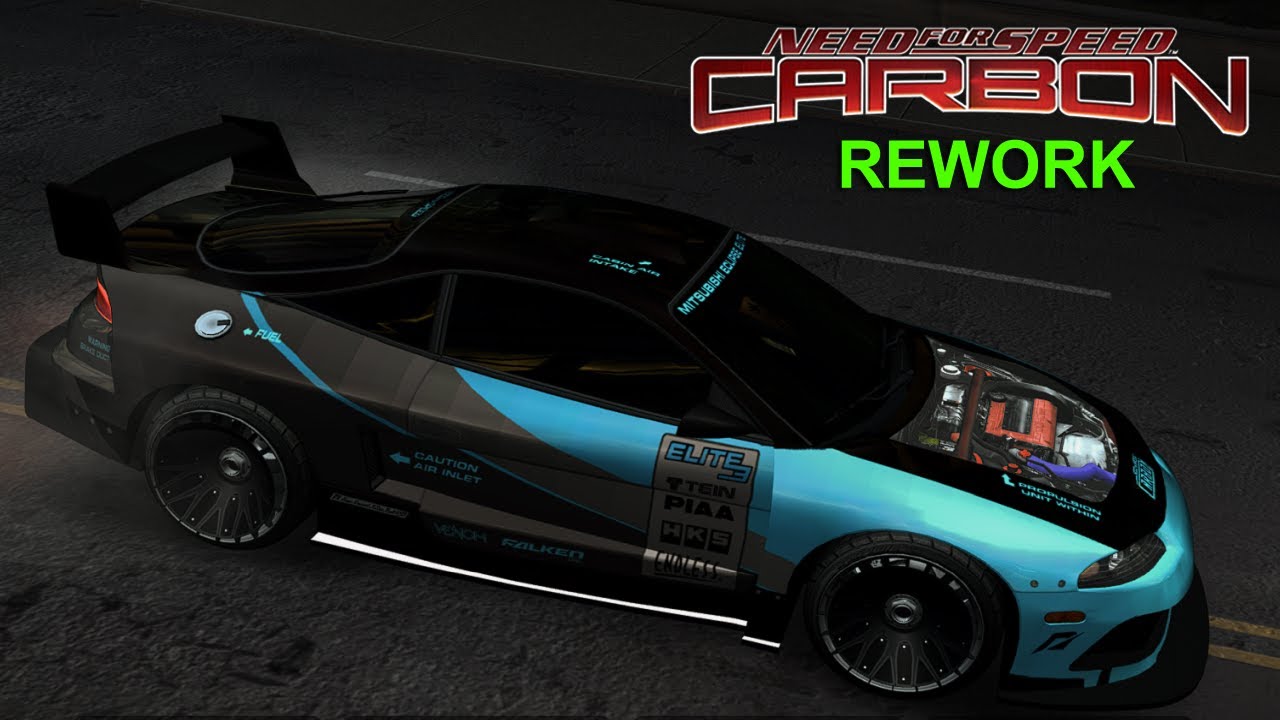Mitsubishi Eclipse in NFS Carbon Rework - YouTube
