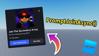 How To Prompt Someone To Join Your Roblox Group | GroupService