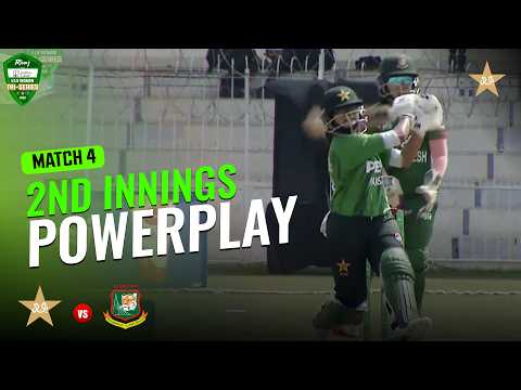 2nd Innings Powerplay | Pakistan vs Bangladesh | Match 4 | Women U19 Tri-Nation Series 2026| MZP1J