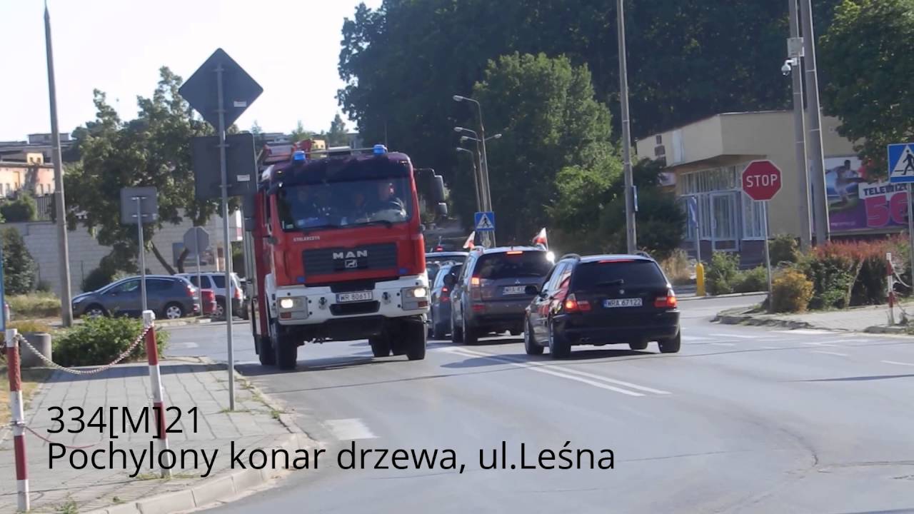 Wichura w Pionkach ! - Przejazdy alarmowe JRG 4 Pionki,OS Pionki,OSP Czarna i Jaroszki !