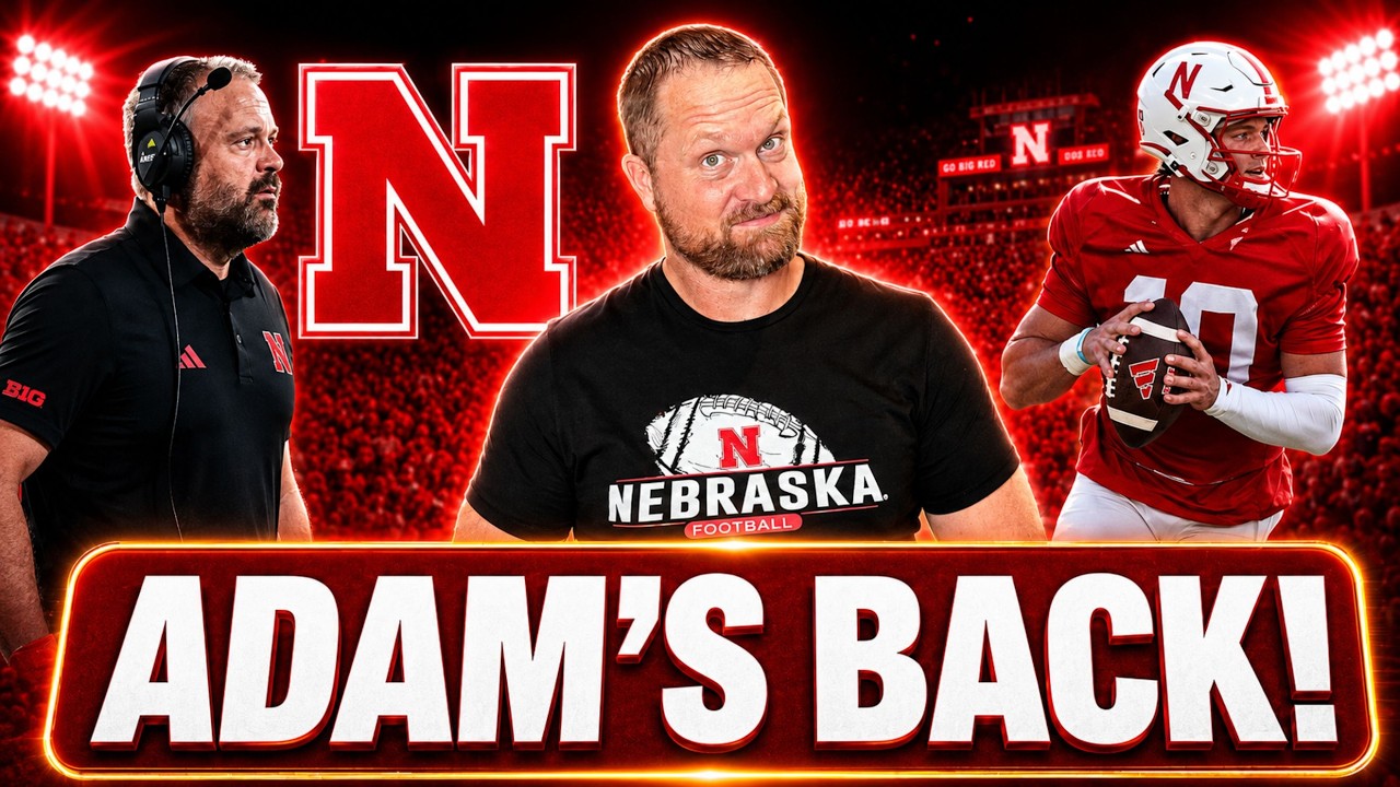 Adam Carriker & the Carriker Chronicles is back! Adam took a break for family time, he's recently been doing quite a few national interviews, but now, it's time to officially gear up for Nebraska Football's season. Matt Rhule & his players know it's a big College Football season & there's some big doubts. What's new for the Huskers, what's improved, what's not & what can Anthony Colandrea do? Let's light this candle!

0:00 – Intro
2:00 – CBS Ranks Big Ten Coaches: Matt Rhule at No. 11
5:00 – Matt Rhule Making $13.5 Million This Year
6:04 – Preseason Look at the Huskers’ Football Schedule
8:00 – In-Depth Look at the Team
11:39 – Sartor Hamann Ad Read
12:40 – Square Up Ad Read
13:37 – Fan Expectations: What Are We Looking for This Season?
14:15 – Would 8 Wins Show Noticeable Progress?
14:56 – No More Blowout Losses
15:30 – Nebraska Needs to Beat a Ranked Team
17:30 – Getting to .500 by November
19:30 – Would 7 Wins Keep Everyone’s Head From Exploding?
19:50 – Would 9 Wins Bring the Excitement Back to Husker Football?
20:50 – Progress So Obvious You Can’t Help but Notice
21:49 – ESPN Win Probability
22:40 – Big Ten Preseason Polls
23:00 – Which Schools Have the Most 4- and 5-Star Players?
23:36 – 6 to 6 Auto Service Ad Read
24:30 – Al Cap Group Ad Read
25:12 – Anthony Colandrea: The Positives, Negatives & Moxie
28:00 – Colandrea’s Ability to Make Plays
29:04 – Fan Questions