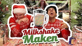 KERSTDINER MILKSHAKE DRINKEN!