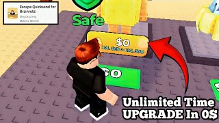 Upgrade Brainrot in 0$ 🔥 OP Glitch in Escape Quicksand for Brainrots 🤑