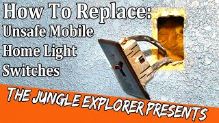 ⚡ How to upgrade unsafe mobile home quick connect light switches🔌