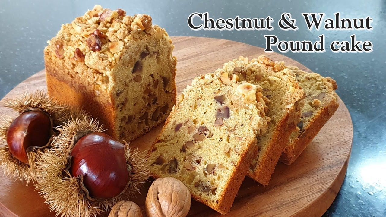 [Pound Cake] Как приготовить каштановые и ореховые лепешки / Как приготовить каштановую пасту