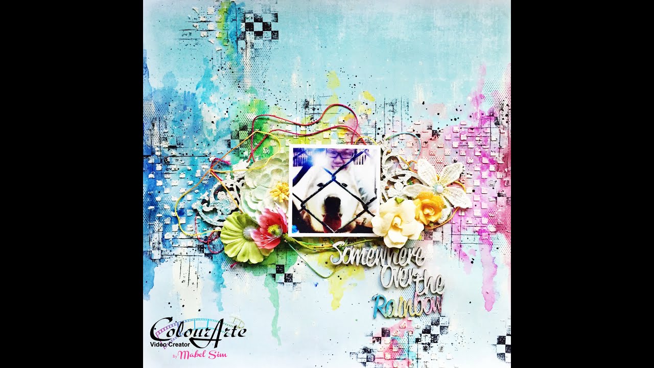 Colourarte Mixed Media Rainbow Layout