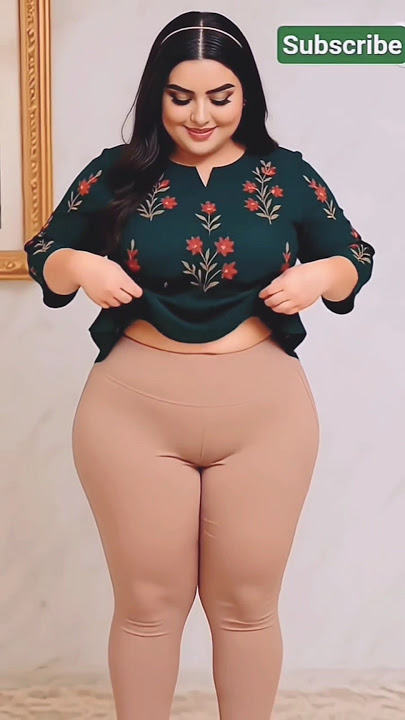 🏡 Confident Curvy Look at Home 💚 | #CurvyStyle #HomeFashion #Shorts