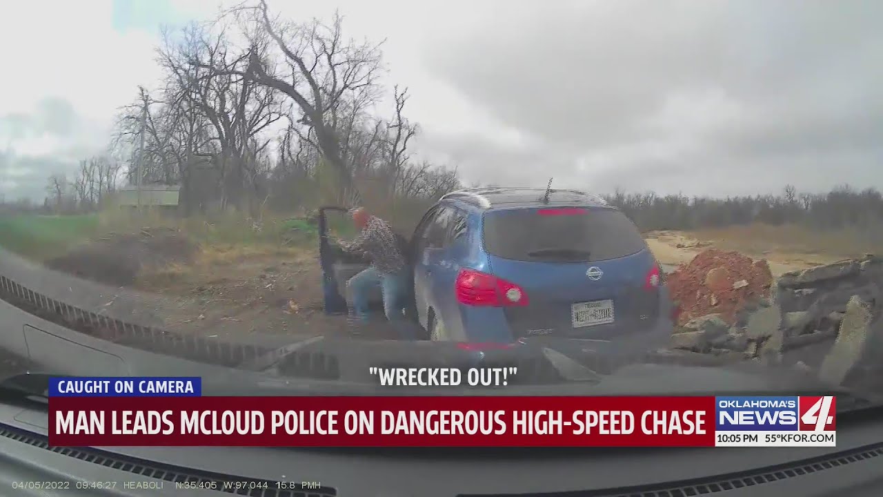 Oklahoma man leads McLoud police on dangerous highspeed chase YouTube