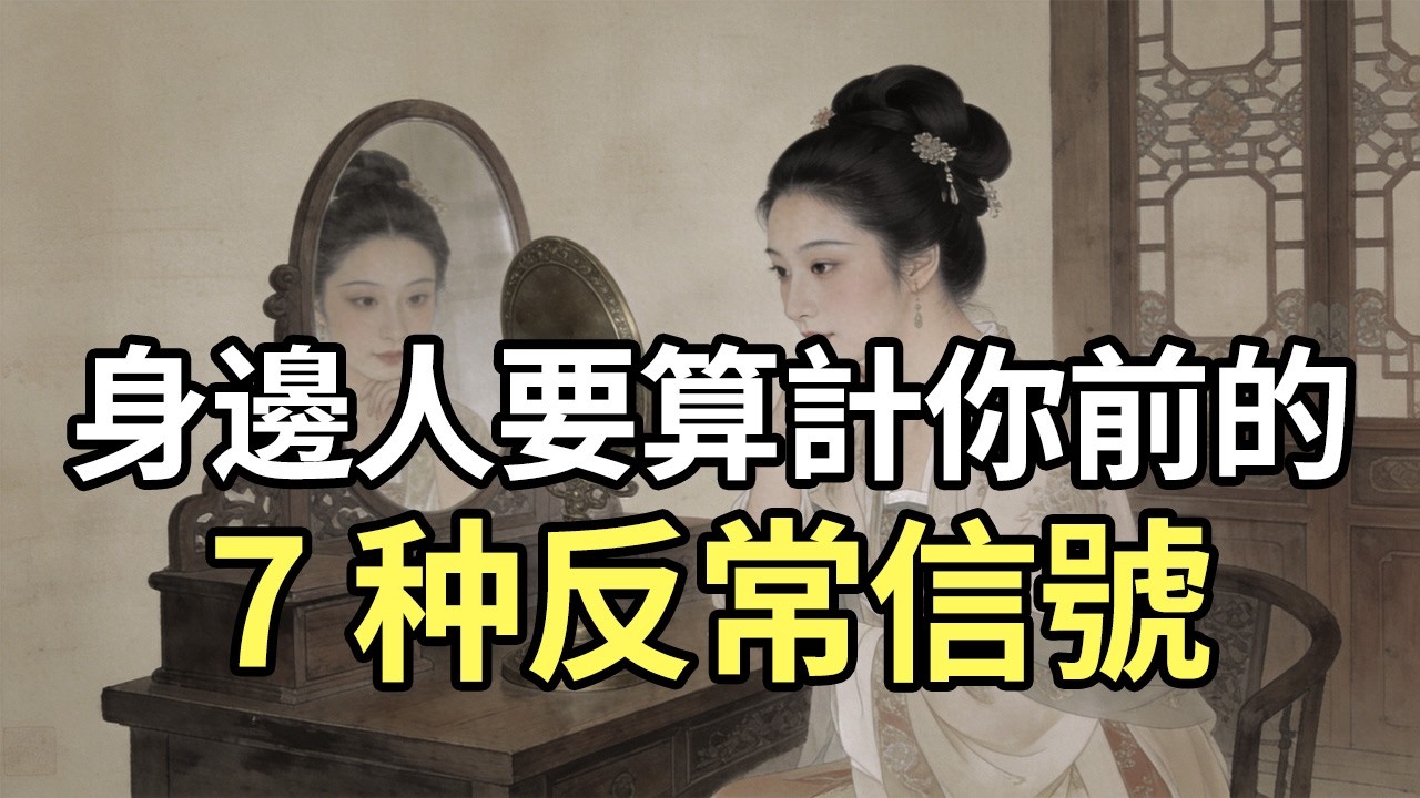 别再当軟柿子！身邊人害你前必有7种跡象，早看清，早解套！#識人術#處世智慧#防小人#心理學#自我保護