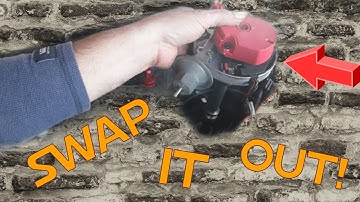 How to Swap Distributor on Small Block Chevy 350 with JEGS HEI tricked out with MSD module.
