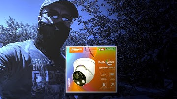 Dahua 4K Full Color Security Camera Review - DH IPC HDW5849H ASE LED / IPC Color4K T - Night Test