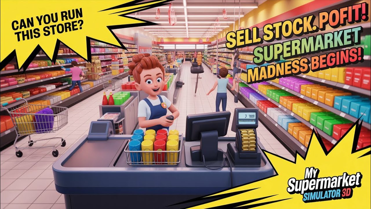 Grocery Store Simulator Gameplay | Management Simulator Games 