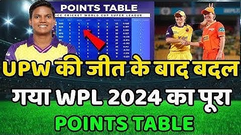 WPL 2024 Today Points Table | UPW vs GGT Highlights | Wpl 2024 Points Table | wpl 2024 highlights